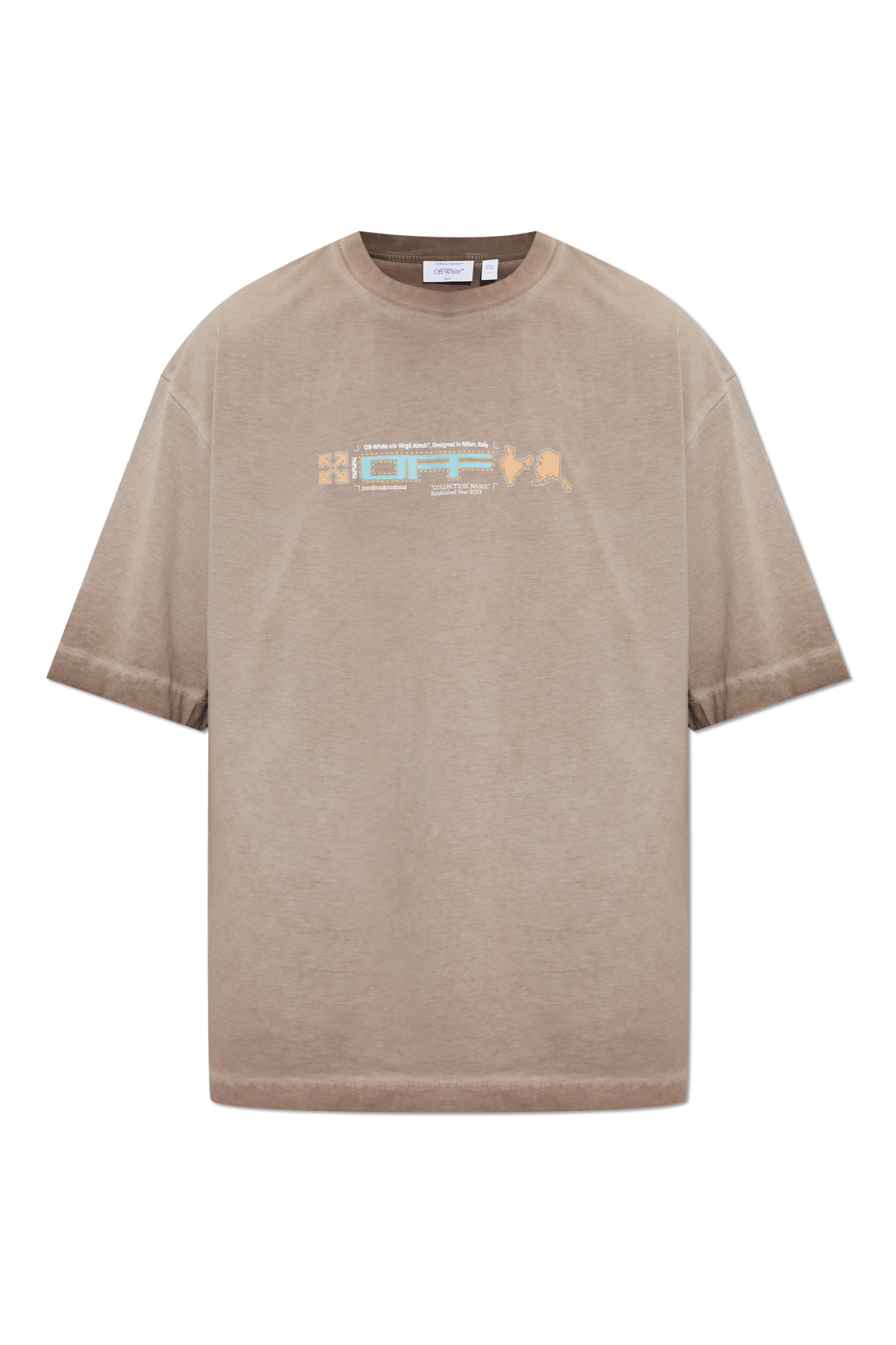 Off-White T-shirt with print | Men's | Vitkac